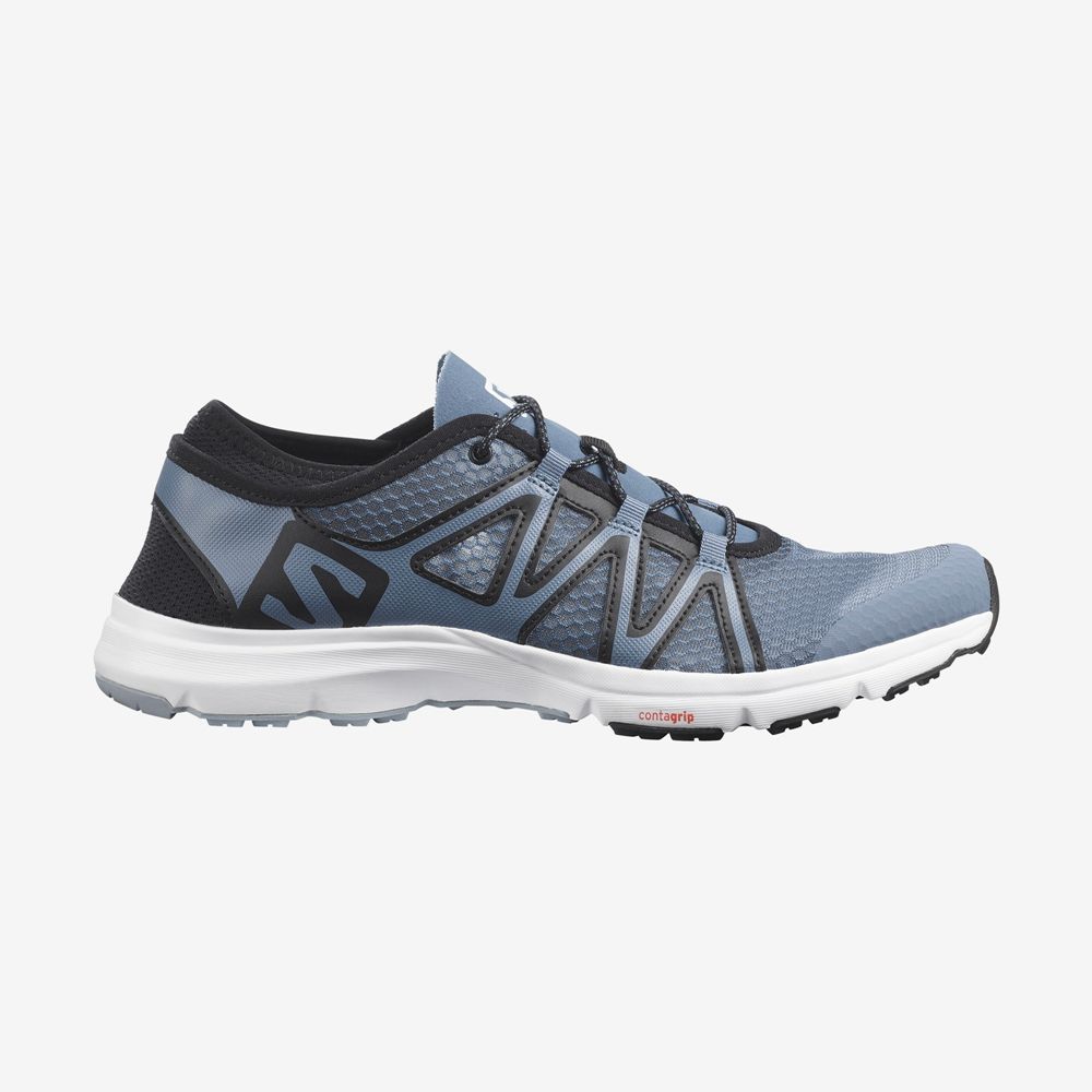 Salomon Singapore Mens Hiking Shoes - CROSSAMPHIBIAN SWIFT 2 Blue | 46795-YOTQ